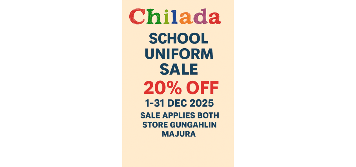 Online discount code: Chilada20