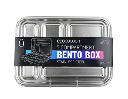 BENTO LUNCH BOX WITH 5 COMPARTMENTS - LEAK PROOF