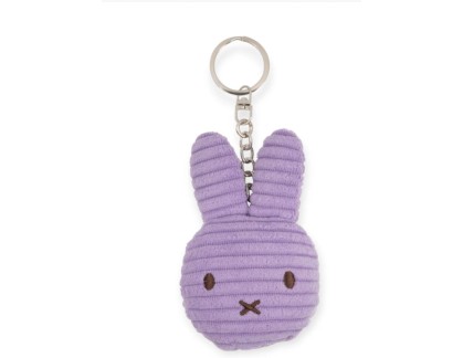 Miffy Plush Flat Keychain - lilac Corduroy