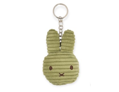 Miffy Plush Flat Keychain - Olive Green Corduroy