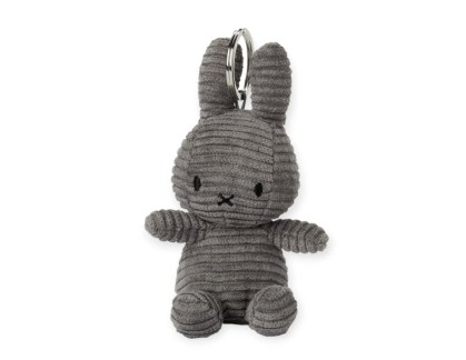 Miffy Keychain Corduroy Grey- 10 cm