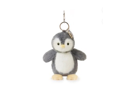 Penguin Bag Charm (Vegan Angora) 7"/ 18 cm