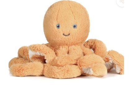 Ollie Octopus Gold Soft Toy 15"/38cm