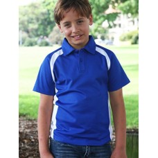 CP0939 Team Essentials-Kids Short Sleeve Contrast Panel Polo